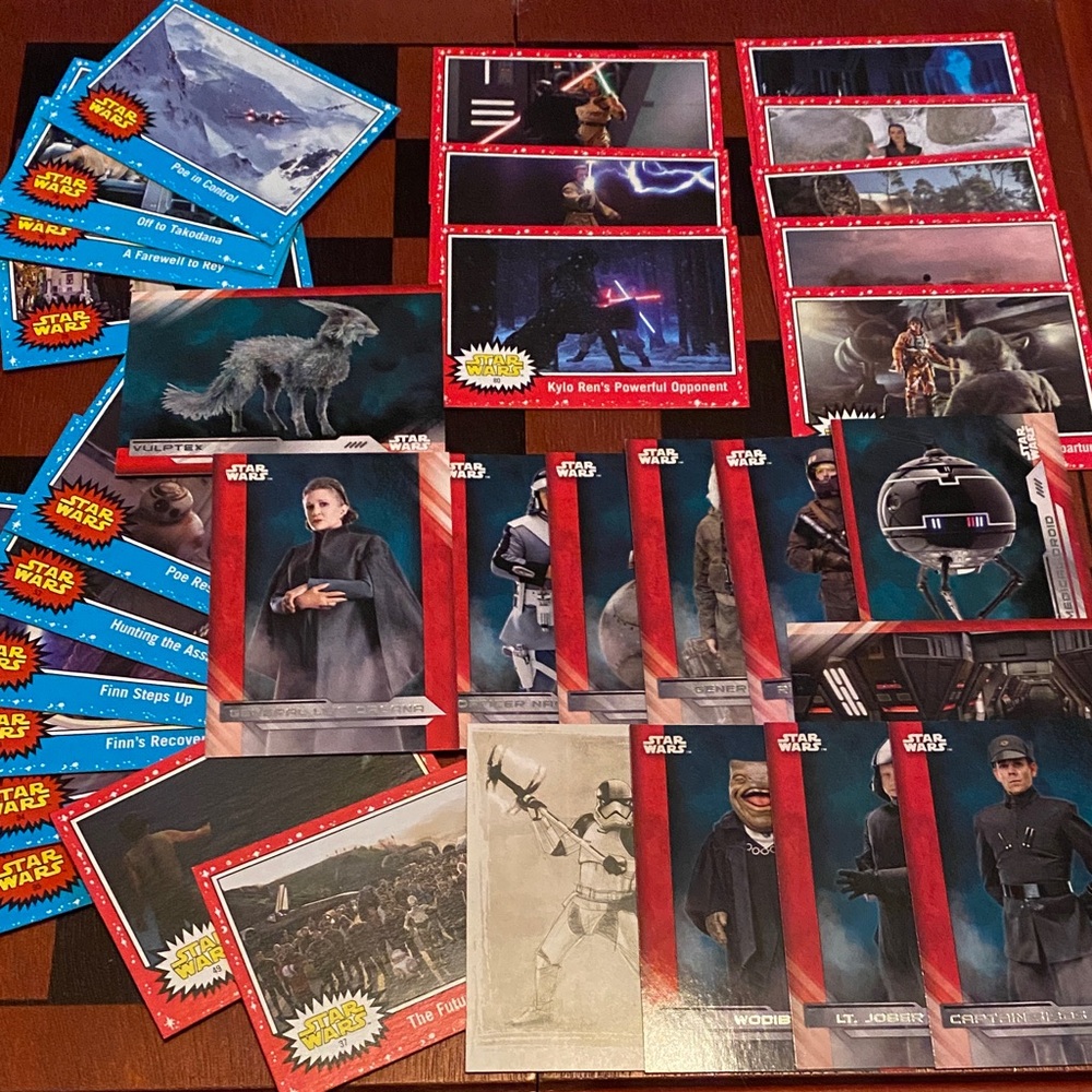 Star Wars Collectible Card Set - Red, Blue, and Black
